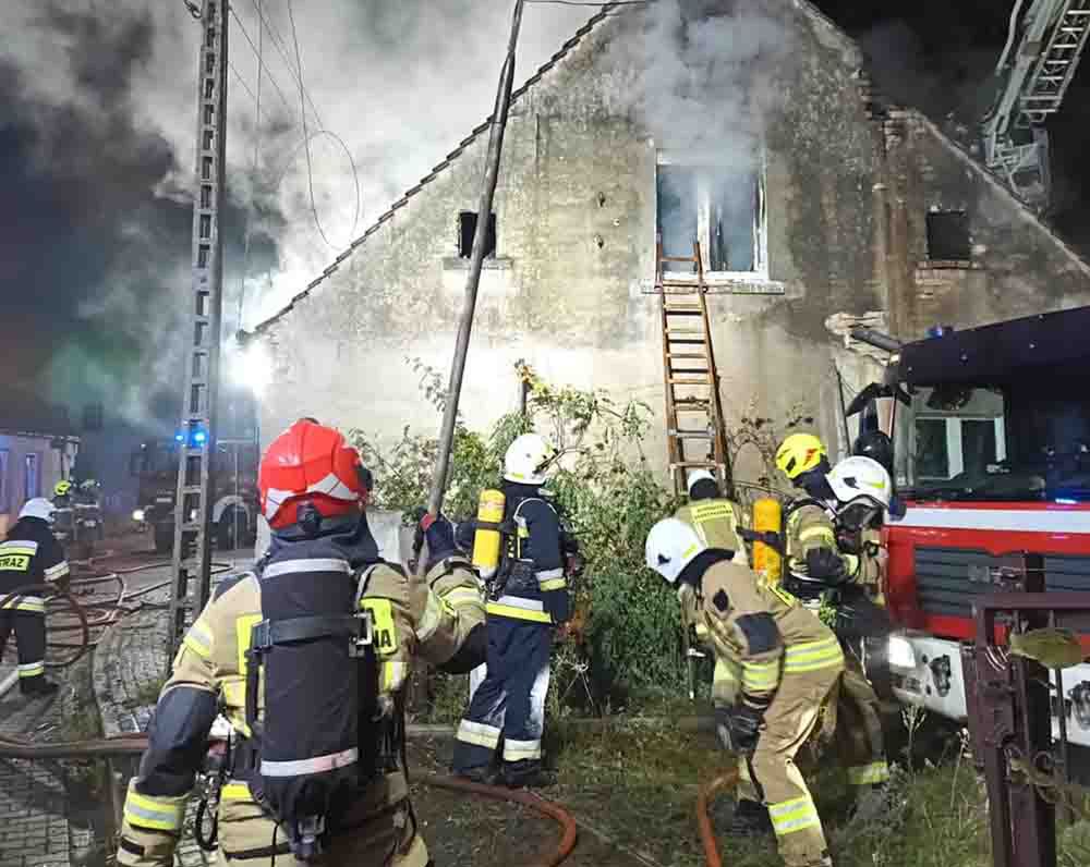Słońsk: Pożar domu. Wszystko było w ogniu