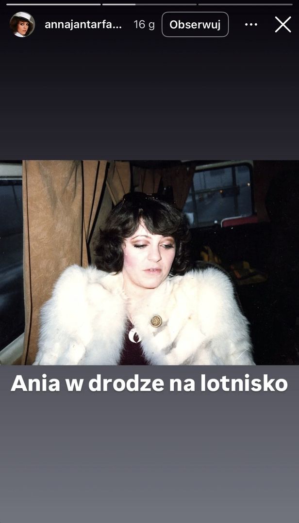 Anna Jantar w drodze na lotnisko