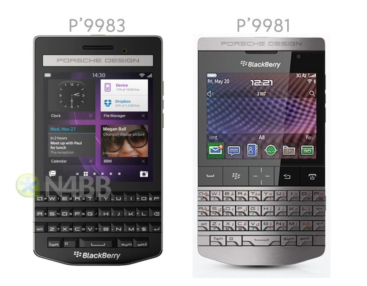 BlackBerry Porsche Design P'9983 i P'9981