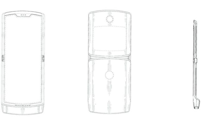 Motorola RAZR: szkice z wniosku patentowego