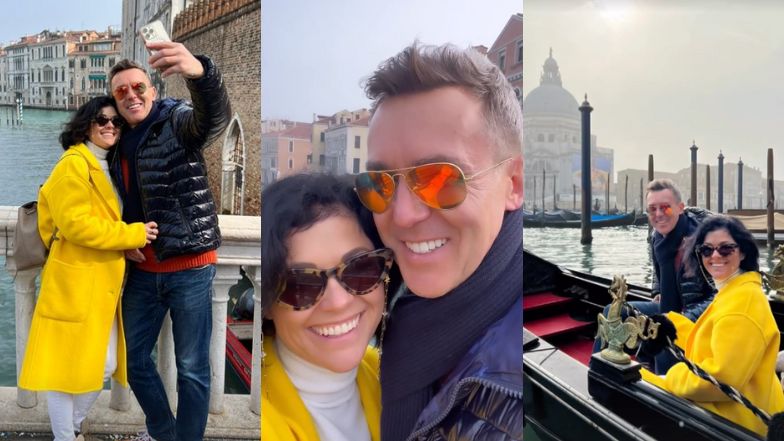 Katarzyna Cichopek i Maciej Kurzajewski pozują w Wenecji