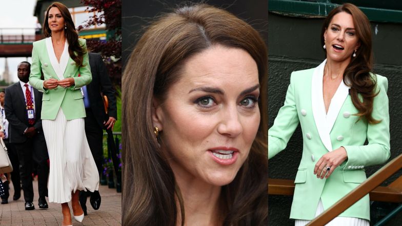 Kate Middleton zachwyca elegancką stylizacją na Wimbledonie. Wybrała się na turniej bez księcia Williama (ZDJĘCIA)