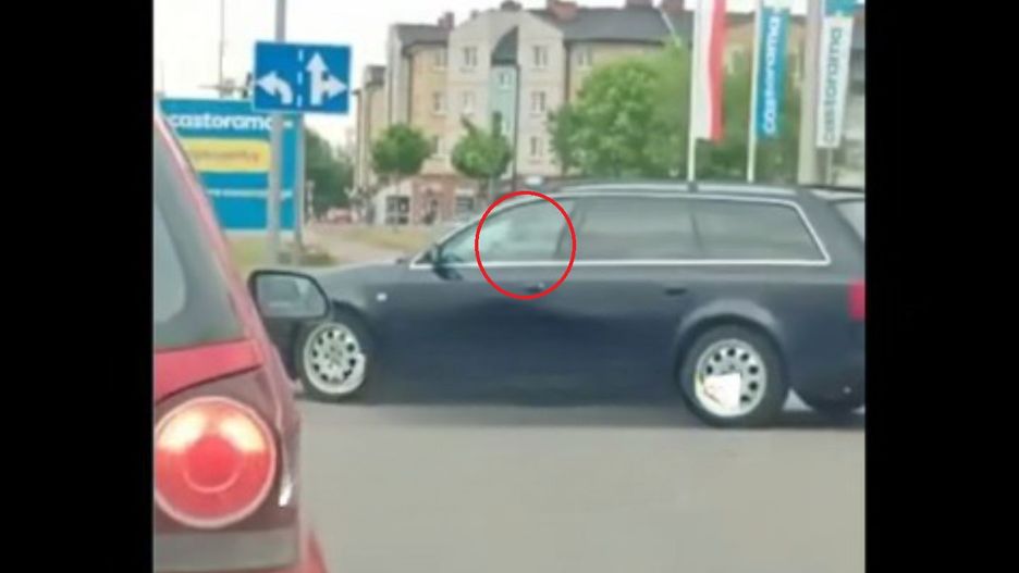 Dziecko kierowało autem na drodze