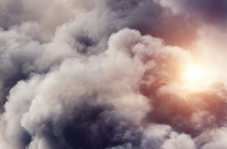 Clouds of smoke over Western Europe. You'll never guess where they came from