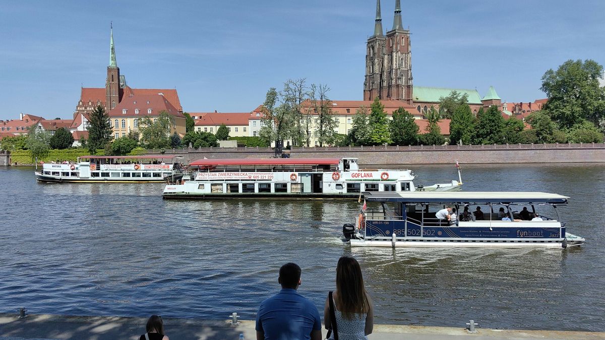 Odra we Wrocławiu podczas majówki. Zdjęcie ilustracyjne