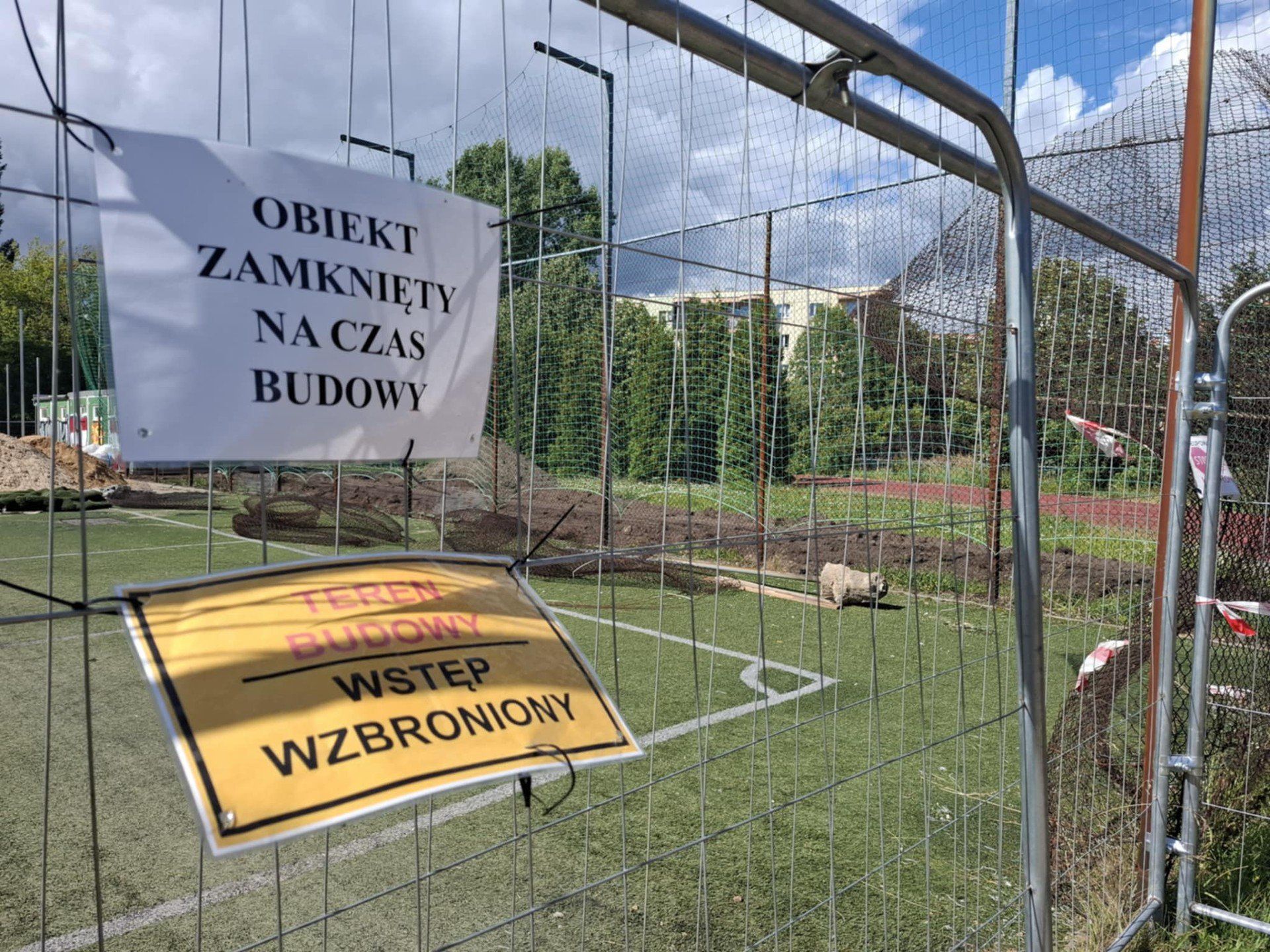 Remont orlika na Widzewie