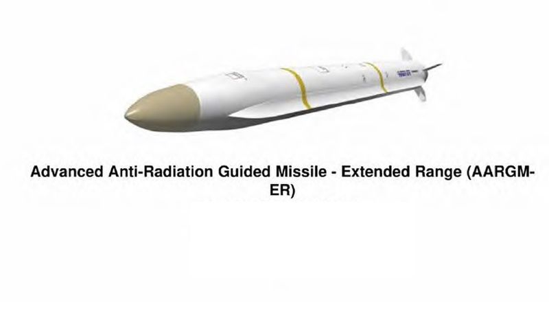 Wizualizacja pocisku AGM-88G AARGM-ER