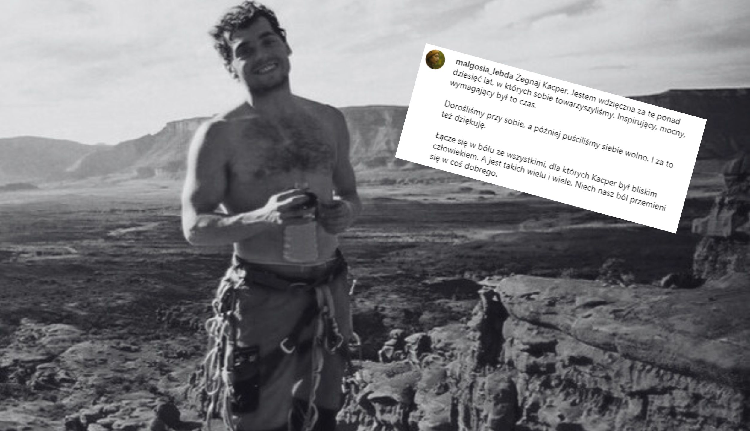 Kacper Tekieli pożegnany przez pierwszą żonę