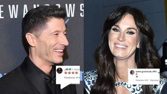 Robert Lewandowski i Sylwia Grzeszczak ROZBAWIENI skeczem kabareciarza o... Robercie Lewandowskim. Śmieszne?