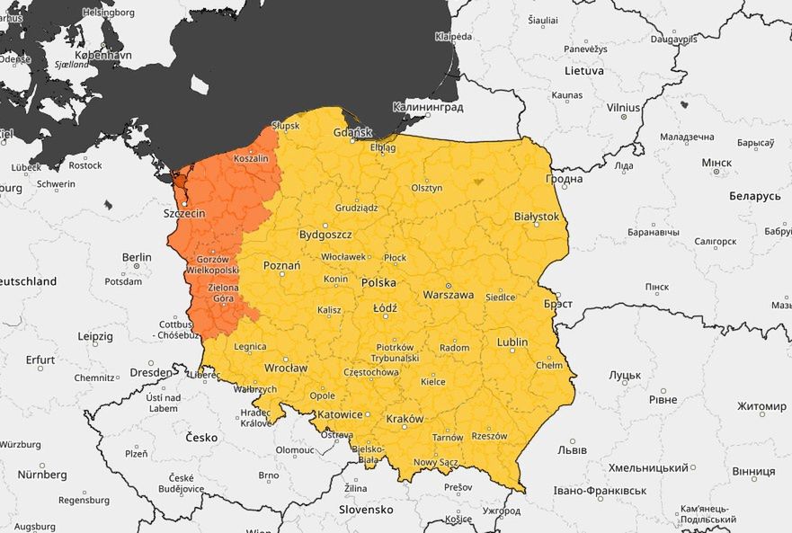 Pogoda. W najbliższych dniach w całej Polsce mogą wystąpić burze z gradem