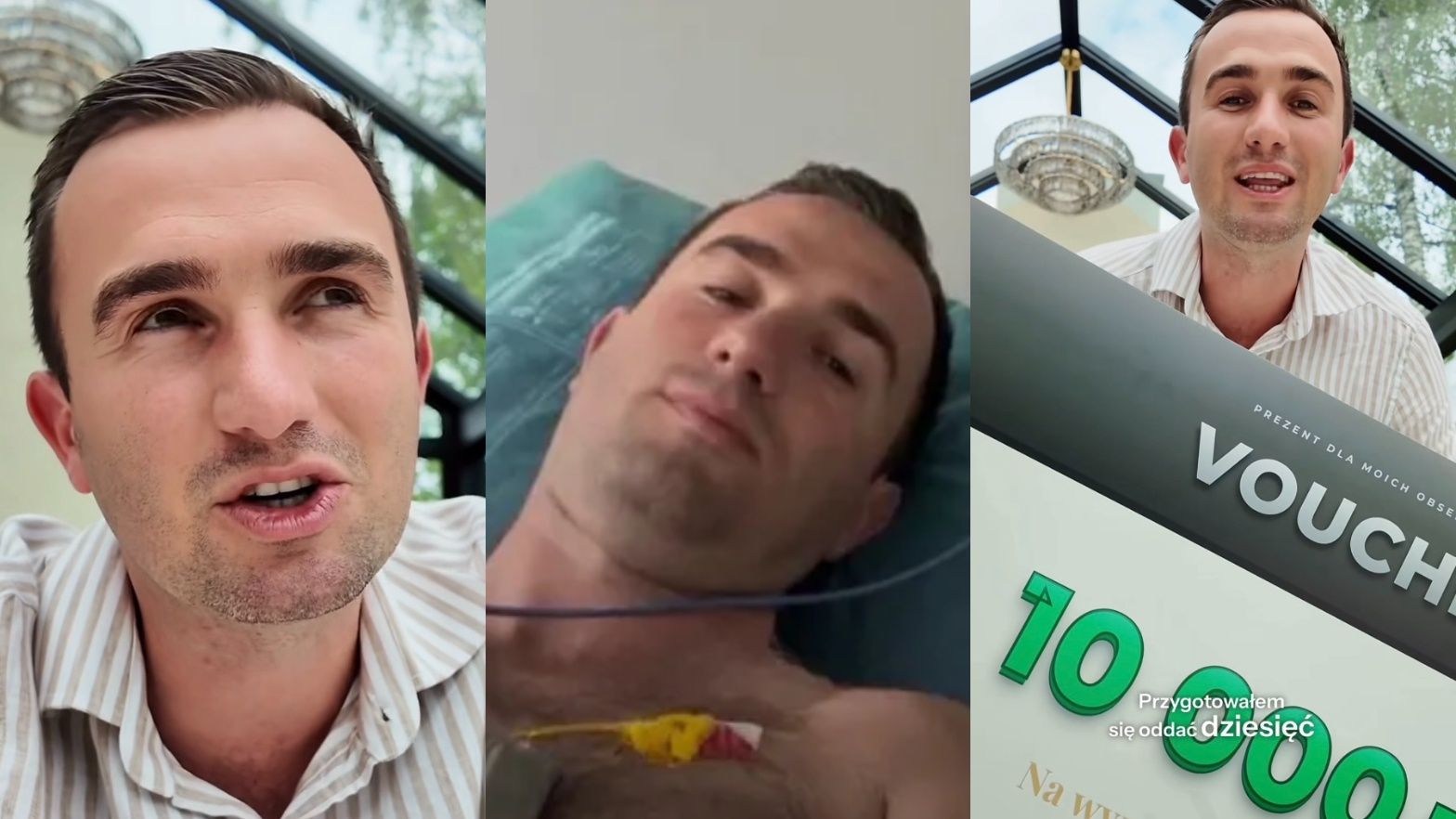 Mąż Klaudii Halejcio wyszedł ze szpitala. Teraz dziękuje za wsparcie i oferuje... 10 TYS. ZŁ ZA DOBRE SŁOWO. Skusicie się?
