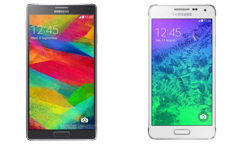 Galaxy Note 4 i Galaxy Alpha