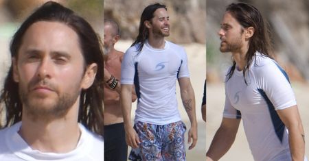 47-letni Jared Leto bawi się w mistera mokrego podkoszulka