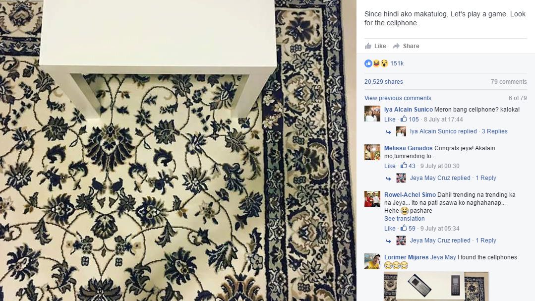 Fotozagadka: czy potrafisz znaleźć telefon na dywanie? 1