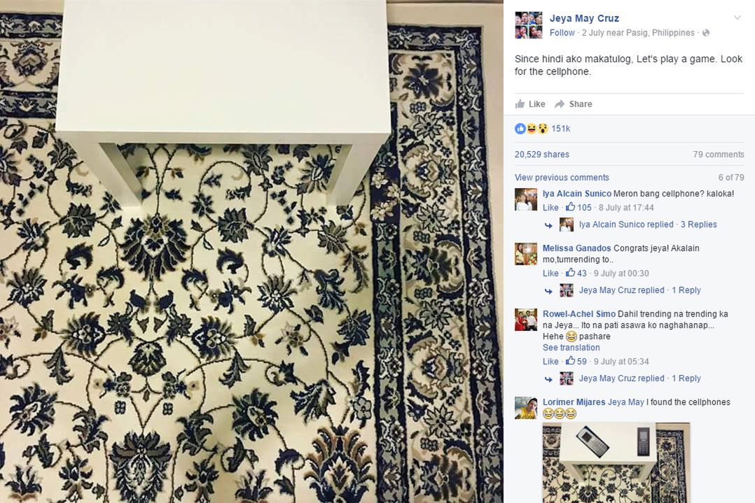 Fotozagadka: czy potrafisz znaleźć telefon na dywanie?