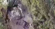 Z rosyjskiego czołgu zostały strzępy. Potężne trafienie, dron zrobił swoje