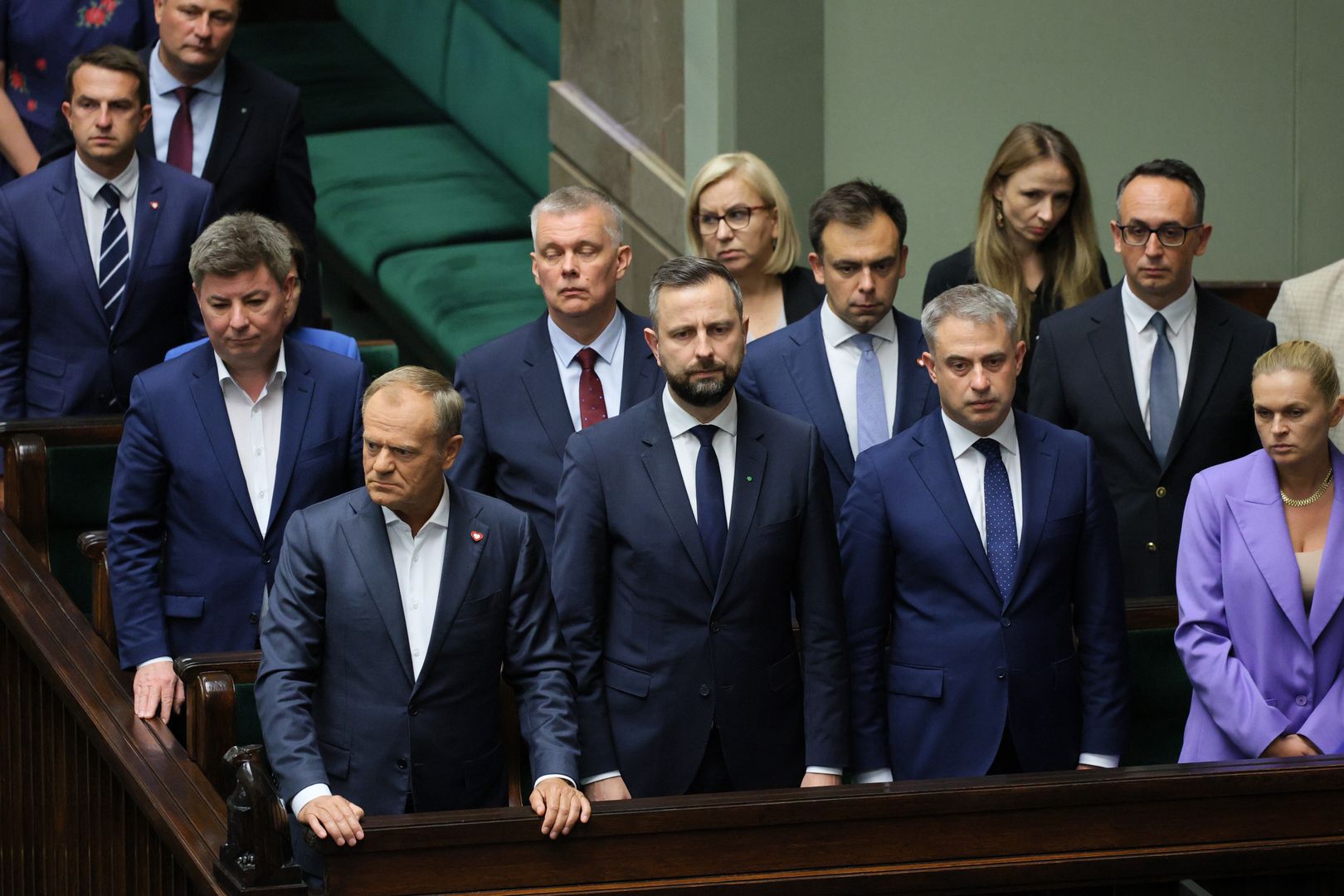 Donald Tusk, Władysław Kosiniak-Kamysz, Krzysztof Gawkowski, Barbara Nowacka
Warszawa, 24.07.2024. W pierwszym rządzie od lewej: premier Donald Tusk, wicepremier, minister obrony narodowej Władysław Kosiniak-Kamysz, wicepremier, minister cyfryzacji Krzysztof Gawkowski oraz minister edukacji Barbara Nowacka na sali plenarnej Sejmu w Warszawie, 24 bm. W drugim dniu posiedzenia posłowie zajmują się m.in. projektem uchwały w sprawie obrony �o�nierzy i funkcjonariuszy strzeg�cych granicy Rzeczypospolitej Polskiej. (amb) PAP/Pawe� Supernak
Pawe� Supernak
obrad, obrady, plenarna, polityk polityka, pose�, posiedzenie, posiedze�, sala, sejm, sejmu