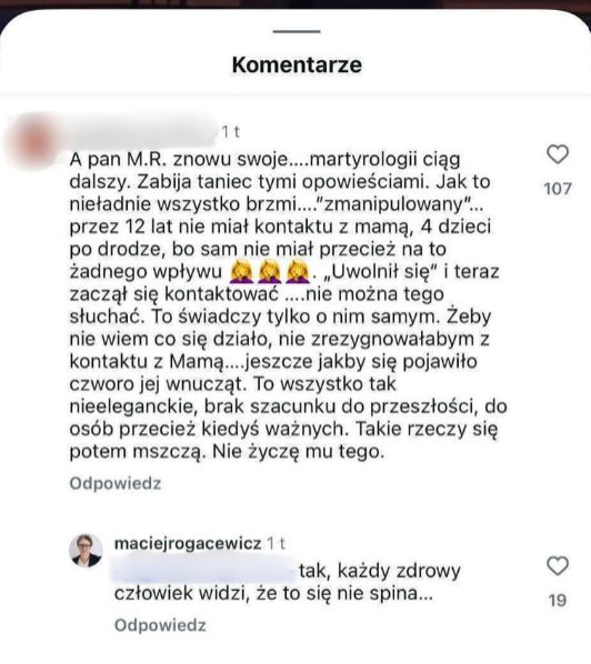 Maciej Rogacewicz o bracie