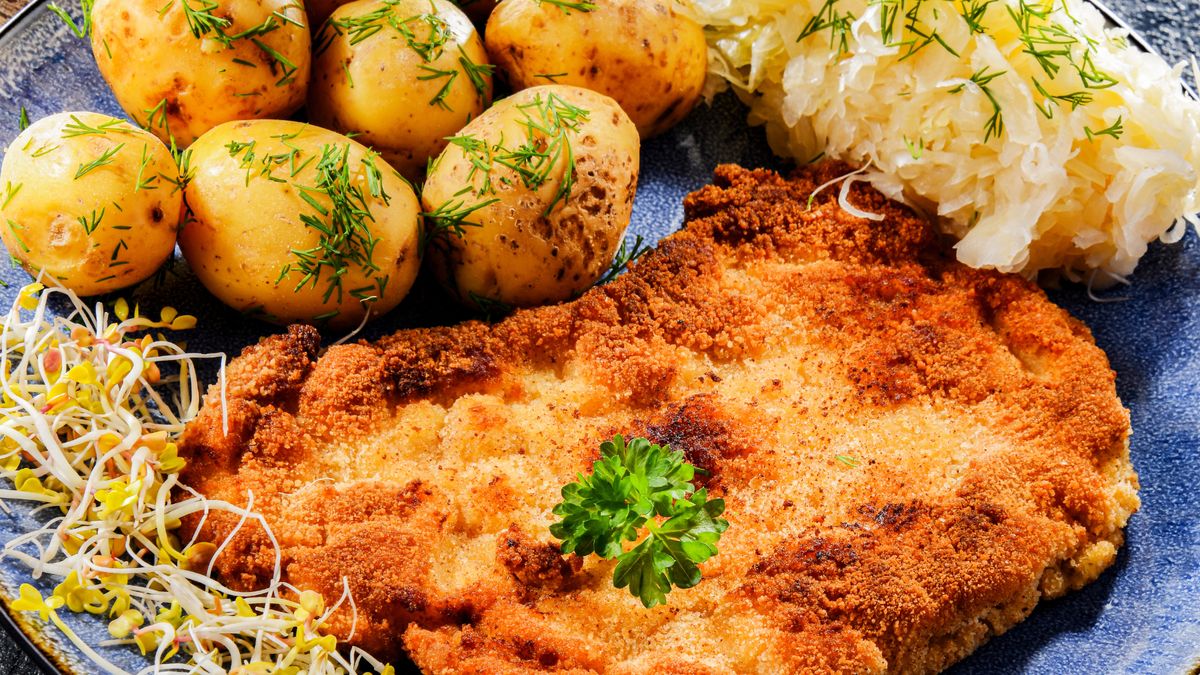 Kotlet schabowy panierowany z pasztetem