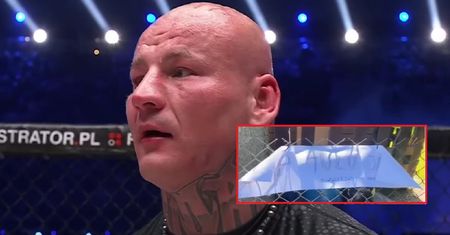 Szpilka pokazał, jaki napis zastał na płocie sąsiadów po walce