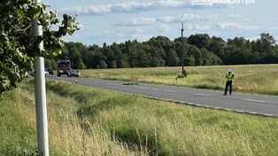 Mazowieckie: Śmiertelny wypadek na DK50. Nie żyje rowerzysta