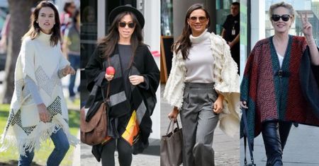 W stylu boho: gwiazdy noszą ponczo