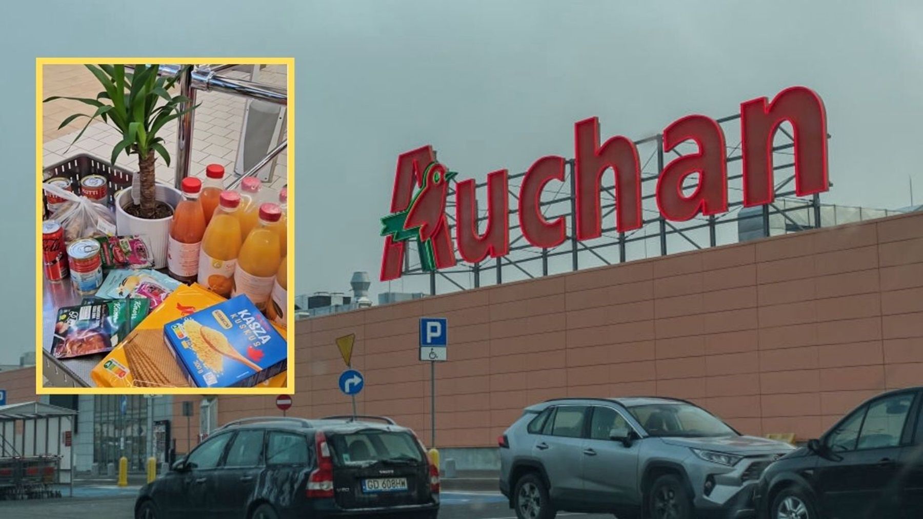 Znów to zrobiła. Za ogromne zakupy w Auchan zapłaciła 1,65 zł