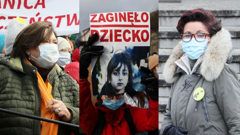 Jolanta Kwaśniewska i Anna Komorowska protestują na białoruskiej granicy