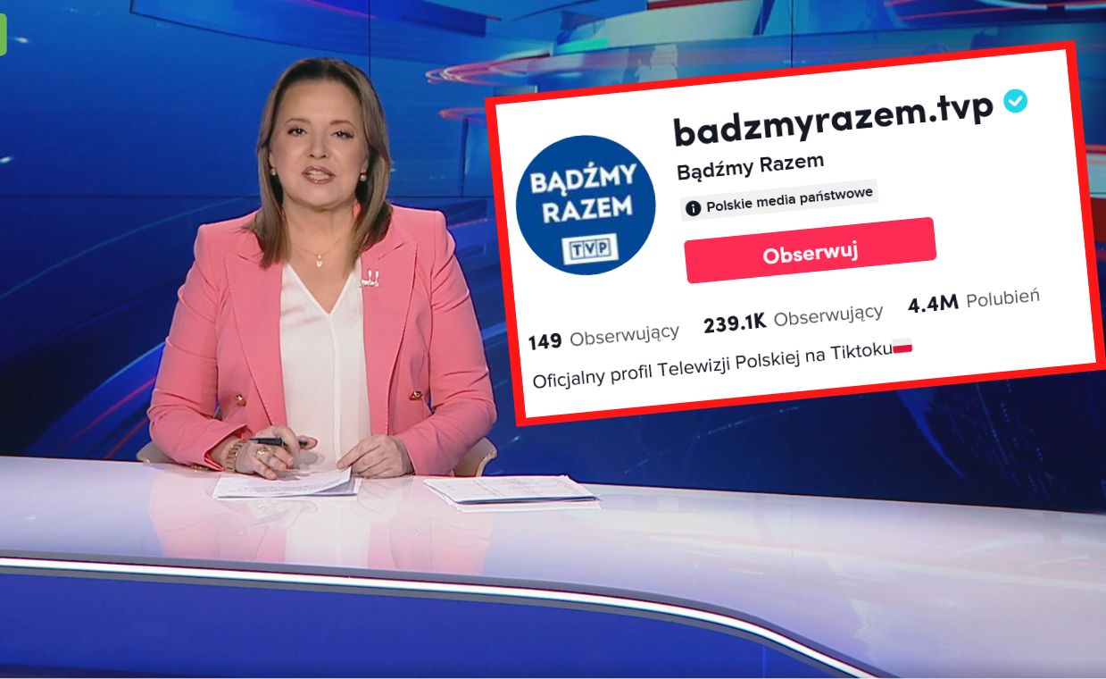 Konto TVP ma na TikToku specjalne oznaczenie