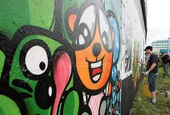 Łódź-Kaliska ozdobiona graffiti