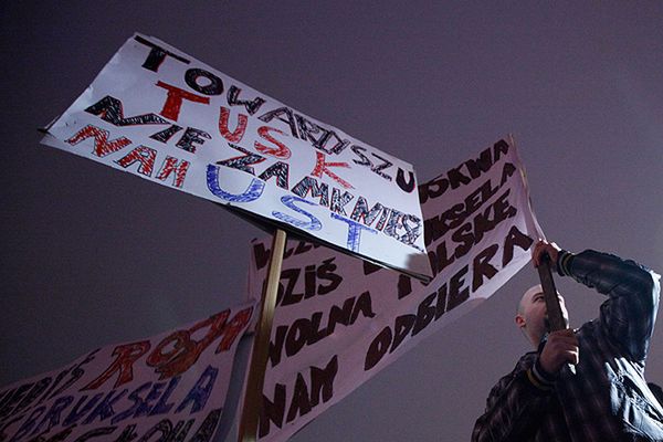Centrum Gdańska sparaliżowane. "Nie dla ACTA"