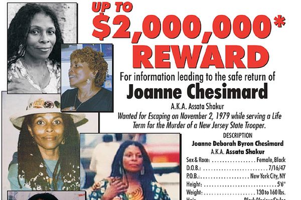 Joanne Chesimard - najbardziej poszukiwana terrorystka. FBI wyznaczyło nagrodę