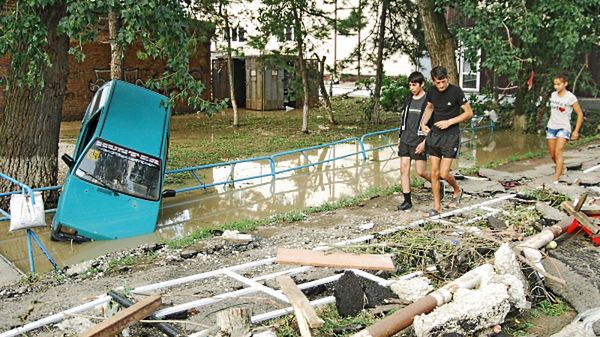 Zniszczenia w Krymsku