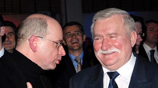 Jan Maria Rokita i Lech Wałęsa