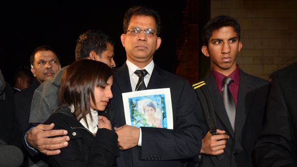 Rodzina Jacintha Saldanha: córka Lisha, mąż Benedict Barboza i syn Junal