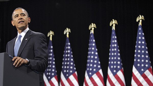 Barack Obama wygłasza przemówienie w Las Vegas