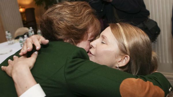 Julia Tymoszenko podczas spotkania z Catherine Ashton, szefową unijnej dyplomacji