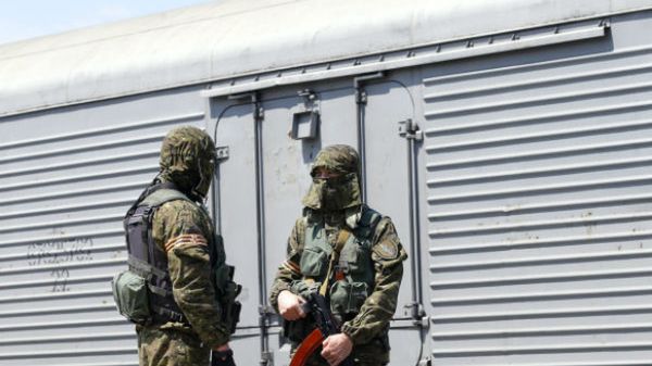 Jeden z wagonów-chłodni, w których przechowywane są ciała