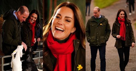 Rozbawiona Kate Middleton integruje się z kózkami w ramach wizyty na walijskiej farmie (ZDJĘCIA)