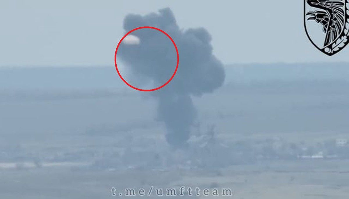 Celny strzał Ukraińców. Prosto w bombowiec Rosjan