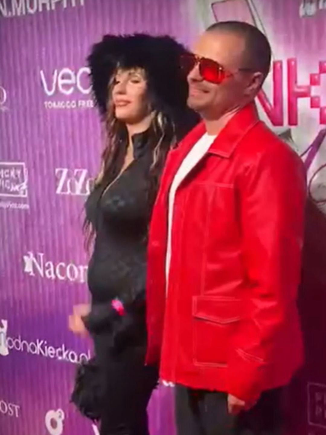 Marcin Hakiel z ciężarną Dominiką