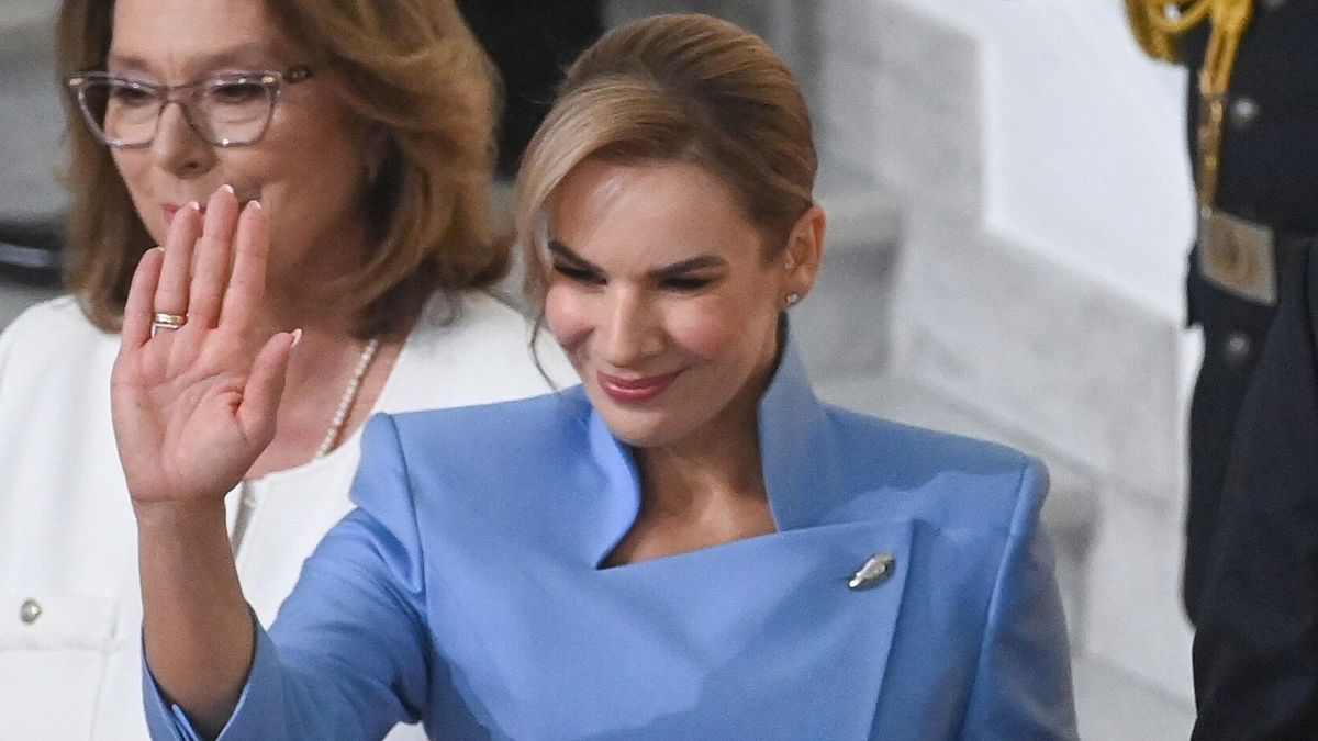 Marta Nawrocka na zaprzysiężeniu męża