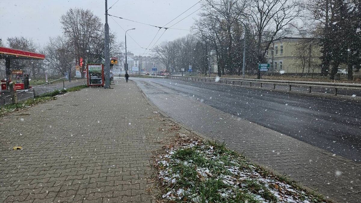 Opady śniegu w Lublinie