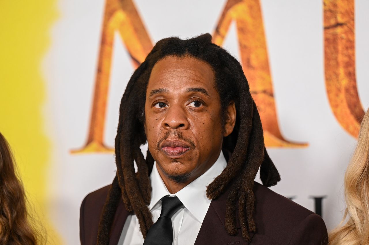 Jay-Z at the "Mufasa: The Lion King" premiere at Dolby Theatre on December 09, 2024 in Los Angeles, California. (Photo by Gilbert Flores/Variety via Getty Images)