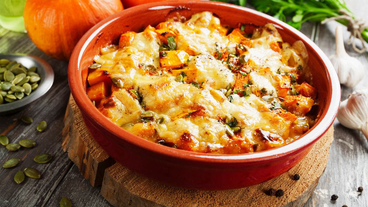 Zapiekanka z dynią i kurczakiem