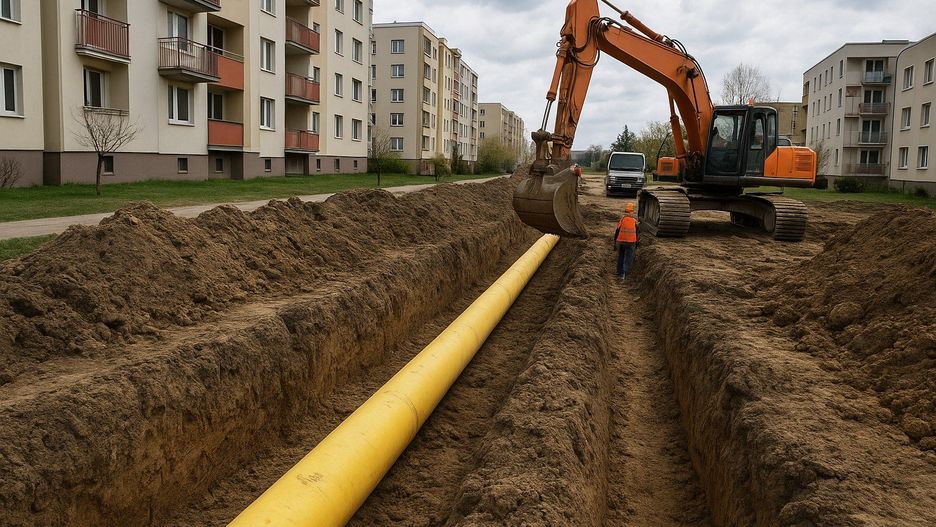 Budowa gazociągu w pobliżu bloków może uprzykrzyć życie mieszkańcom osiedla