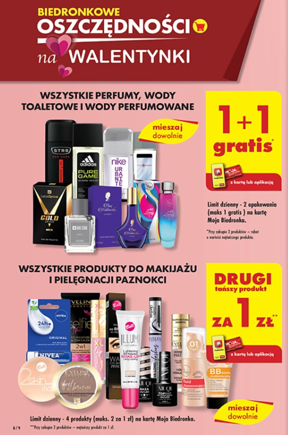 Promocje na kosmetyki w Biedronce na Walentynki