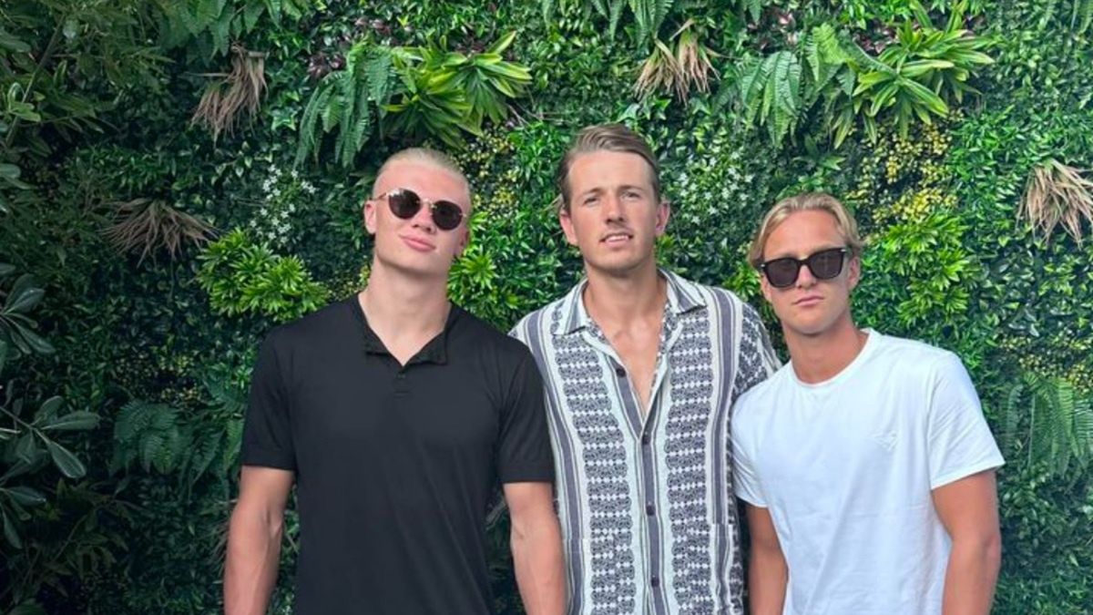 Erling Haaland z przyjaciółmi na wakacjach