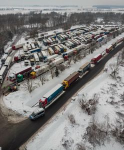 Protest polskich przewoźników. Na granicy utknęły opaski i pickupy
