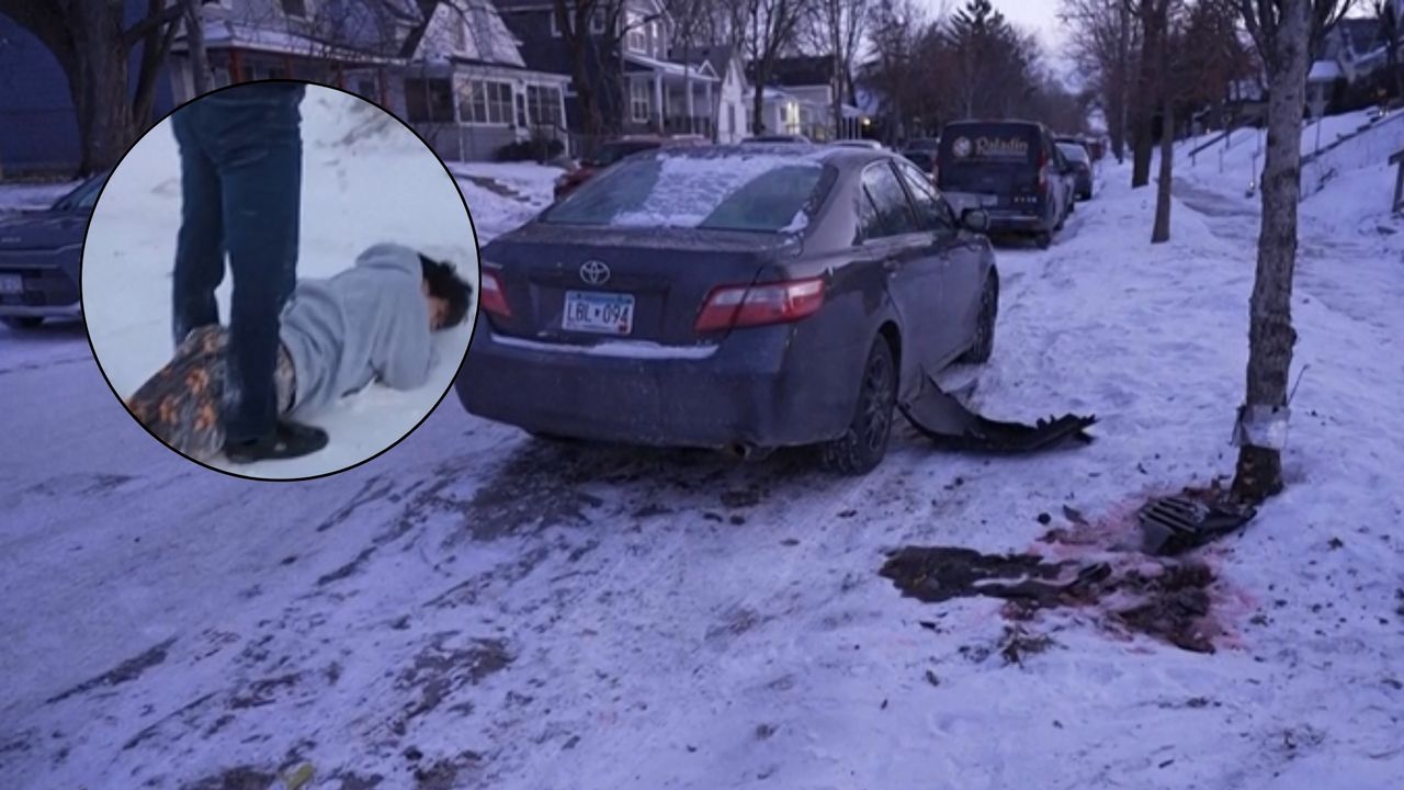 Wjechał w drzewo, żeby uciec ICE. Złapali nastolatka na ulicy